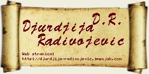 Đurđija Radivojević vizit kartica